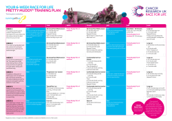 the Pretty Muddy&reg; training plan