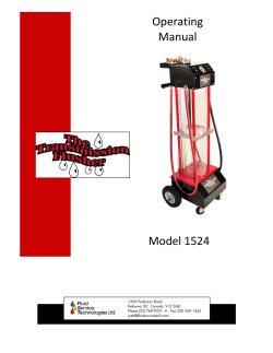 Model 1524 Operating Manual - Fluid Service Technologies