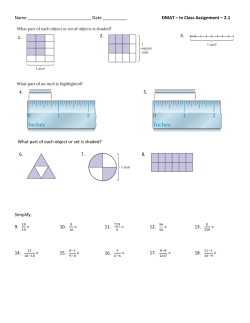 DMAT &ndash; In Class Assignment &ndash; 2.1 Simplify. 9. 20