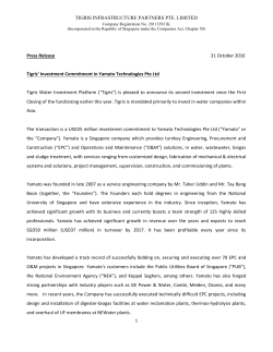 TIGRIS INFRASTRUCTURE PARTNERS PTE