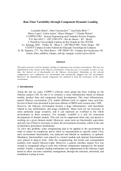 Run-Time Variability through Component