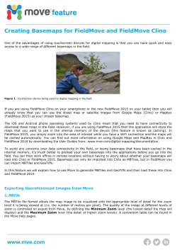 Creating Basemaps for FieldMove and FieldMove Clino (August 2015)