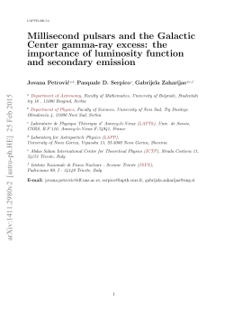 Millisecond pulsars and the Galactic Center