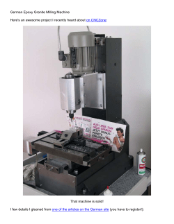German Epoxy Granite Milling Machine