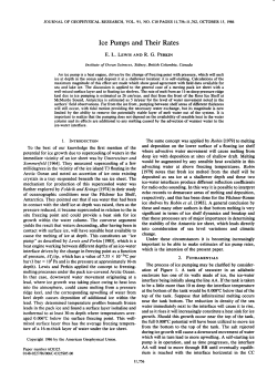 Ice Pumps and Their Rates