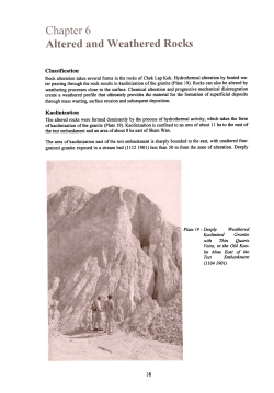 Classification KaolinizationThe