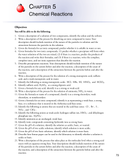 Chemical Reactions