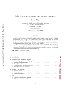 Sub-riemannian geometry from intrinsic viewpoint