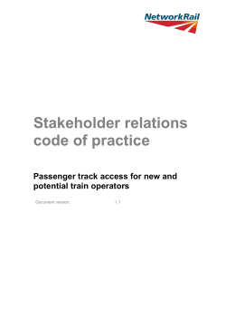 Passenger track access for new and potential train