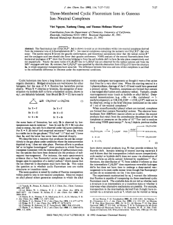 Three-Membered Cyclic Fluoronium Ions in Gaseous Ion