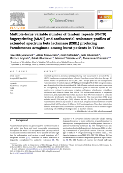 Multiple-locus variable number of tandem repeats (VNTR