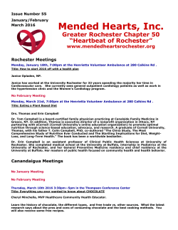 Jan/Feb/Mar - Mended Hearts