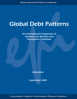 Global Debt Patterns - Educational Policy Institute