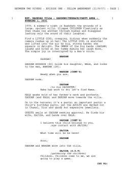 Saddam Ep1YELLOW21.8.07.fdr Script
