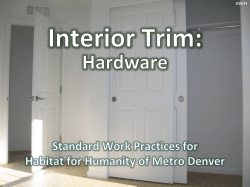 Interior Trim Details - Habitat for Humanity of Metro Denver