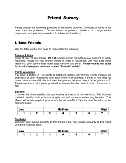 Friend Survey
