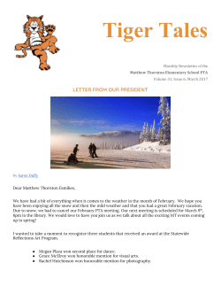 March 2017 Edition - Matthew Thornton PTA