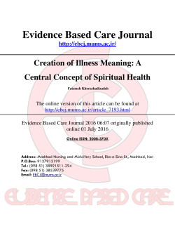 478 K - Evidence-based Care Journal