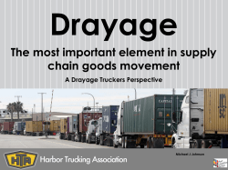The most important element in supply chain goods movement