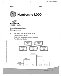 Numbers to 1,000
