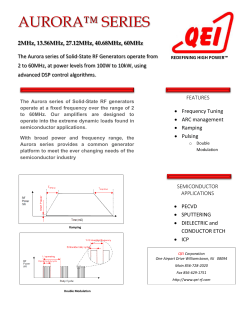 Aurora Series RF Generator