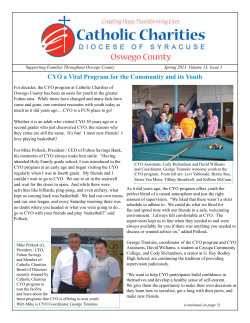 CYO a Vital Program for the Community and its Youth