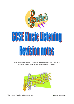 GCSE listening revision notes