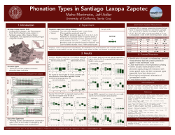 Phonation Types in Santiago Laxopa Zapotec