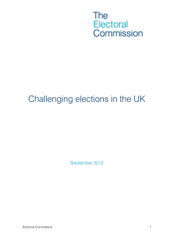 Challenging elections in the UK