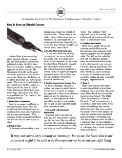 How to Draw an Editorial Cartoon