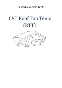 CVT Roof Top Tents (RTT)