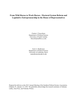 From Wild Horses to Work Horses: Electoral System Reform and