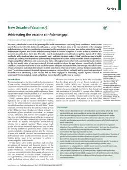 Addressing the vaccine confidence gap