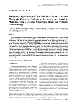 - Asian Pacific Journal of Cancer Prevention