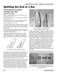 Cutting - Splitting the end of a bar