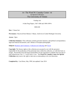 John Poag Papers, 1867-1886 and 1890-1899, MSS-020