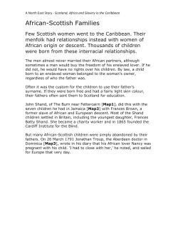 African-Scottish Families