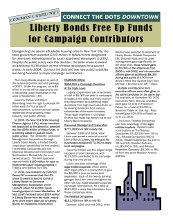 Liberty Bonds Free Up Funds for Campaign