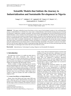 Industrialization, Technological Learning, Manpower and