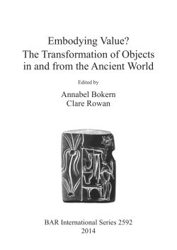 Embodying Value? The Transformation of Objects in and from the