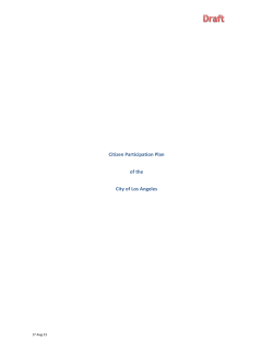 Citizen Participation Plan - HCIDLA