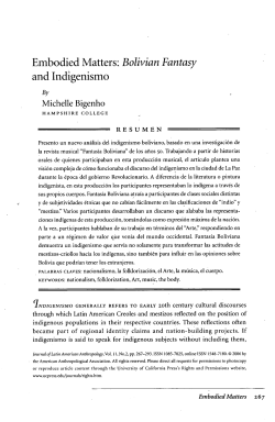 Michelle Bigenho. Embodied Matters: Bolivian Fantasy and