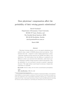 Does physicians` compensation affect the probability of their vetoing