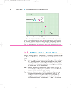 14.8 INTERPRETATION OF 1H