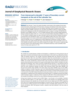 From interannual to decadal&mdash;17 years of boundary current
