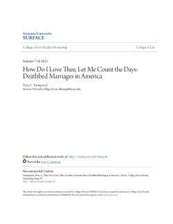 Deathbed Marriages in America - SUrface