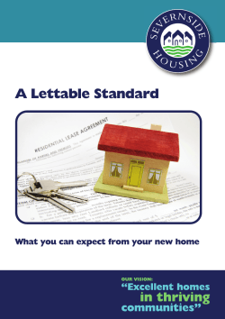 A Lettable Standard - Severnside Housing
