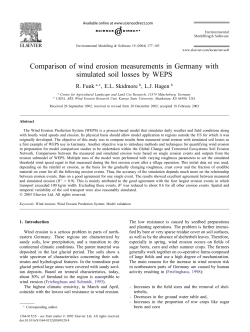 Comparison of wind erosion measurements in - PubAg