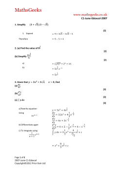 solutions - MathsGeeks