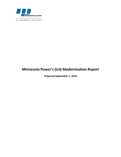 Minnesota Power`s Grid Modernization Report